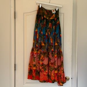 FarmRio for Anthropologie Maxi Skirt